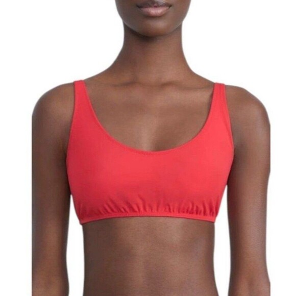 Lafayette 148 New York Other - Lafayette 148 New York Bralette Bikini Swim Top In Flame Red Sz XSmall New